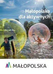Grafika dotycząca atrakcji turystycznych w Małopolsce.