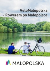 Grafika promująca trasy rowerowe.